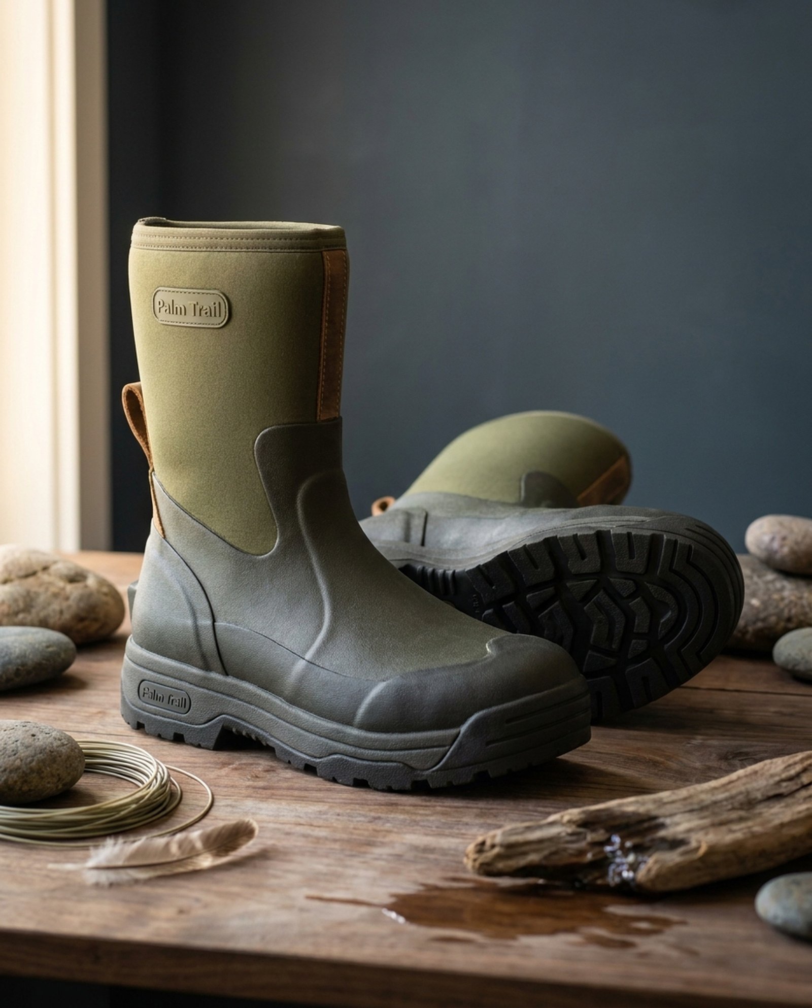 Full-Grain Leather Wading Boots