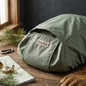 Waxed Canvas Trail Map Case